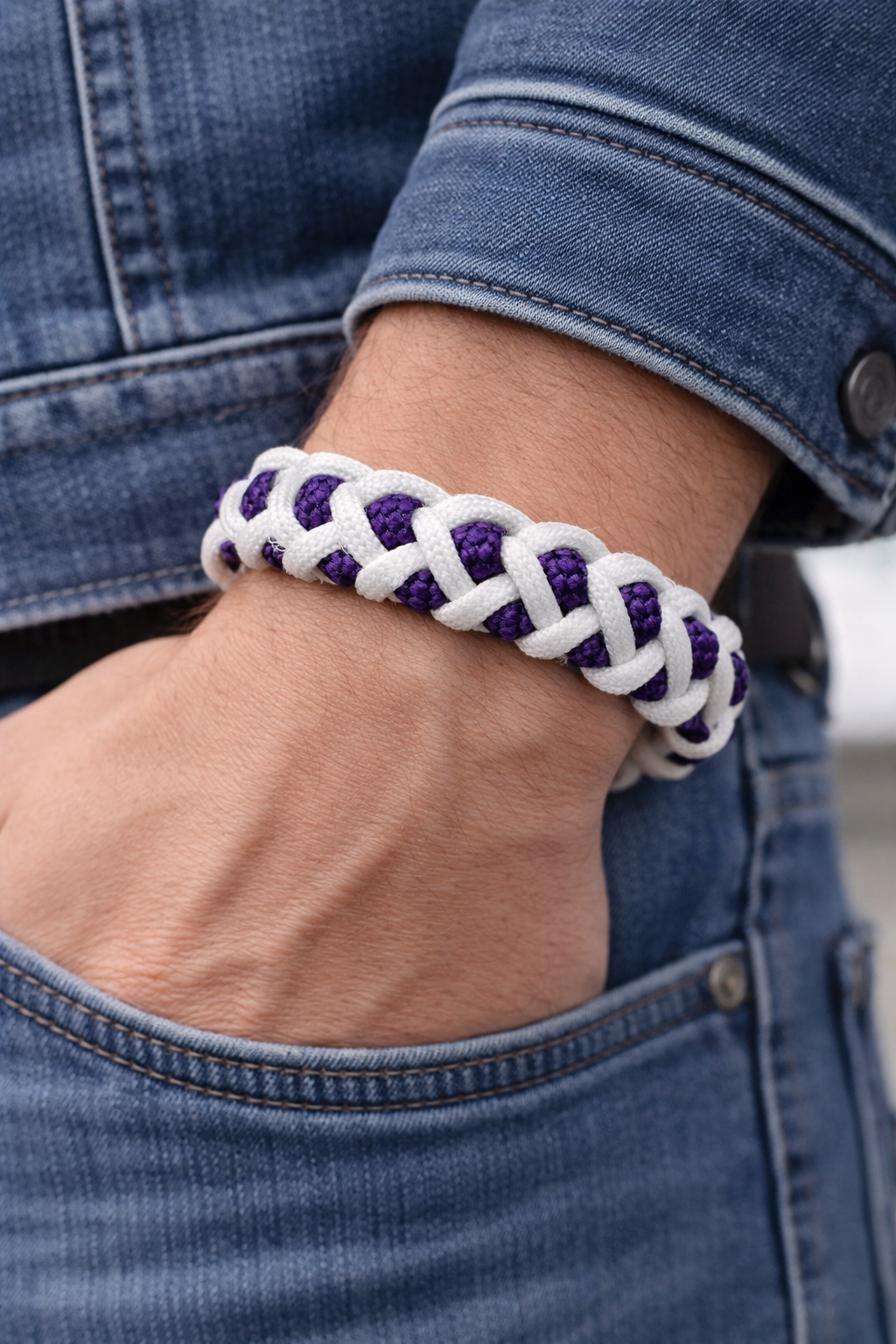 Exempel bild – visar hur armbandet ser ut på handleden