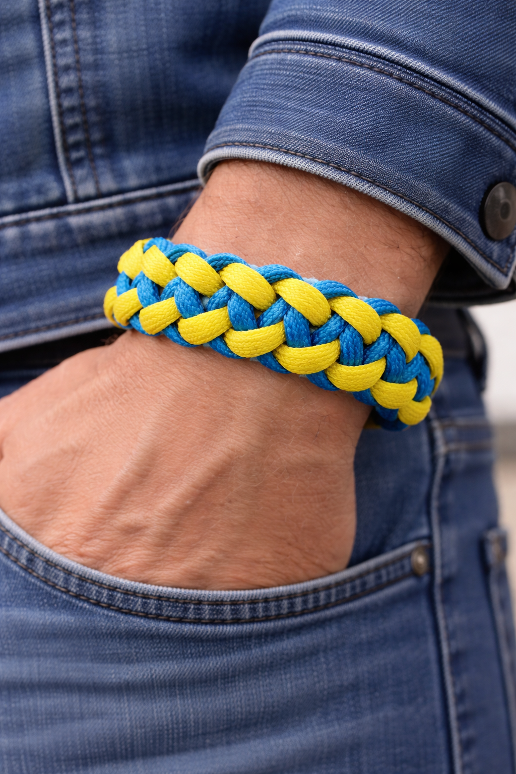 Exempel bild – visar hur armbandet ser ut på handleden