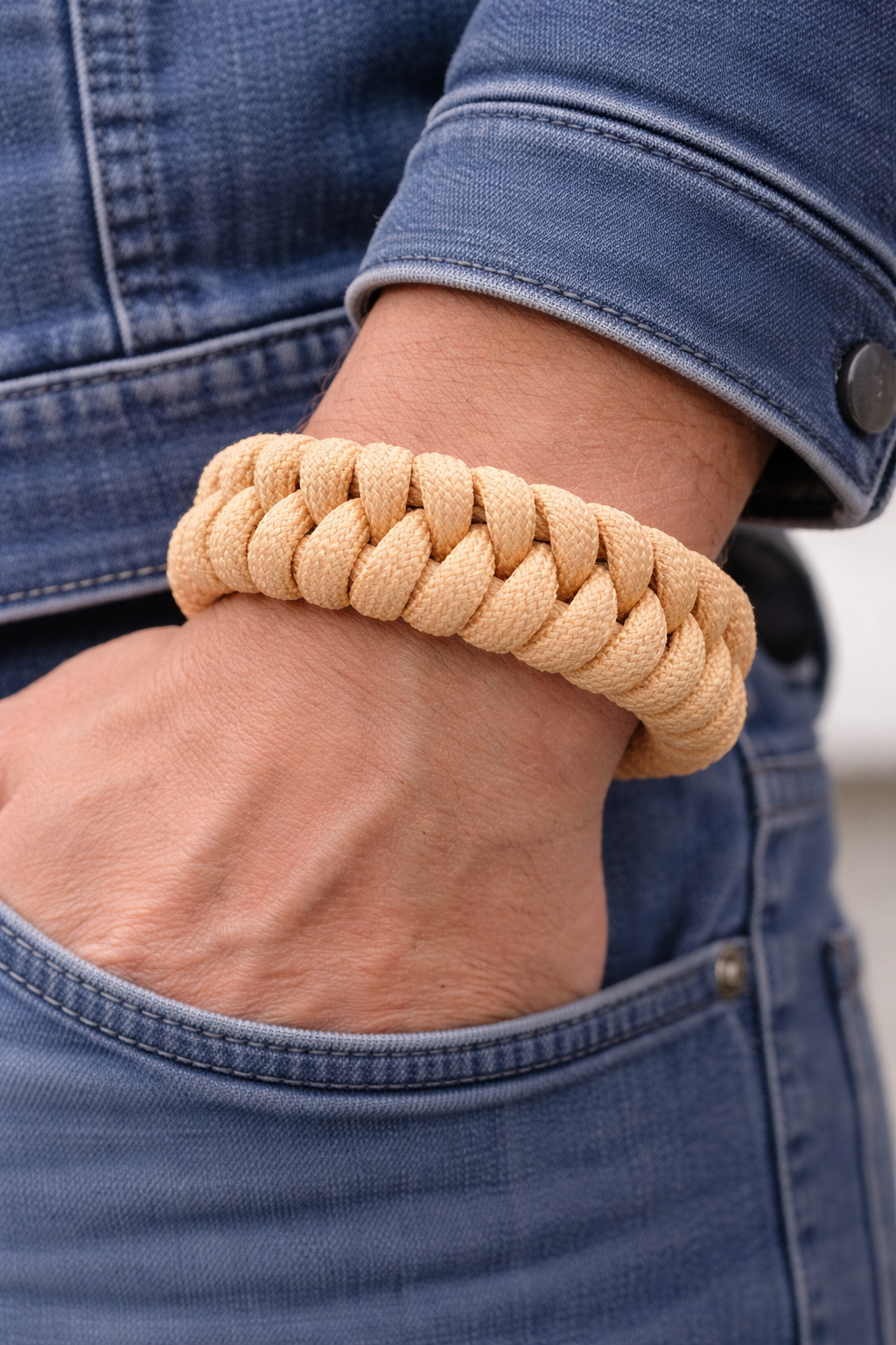 Exempel bild – visar hur armbandet ser ut på handleden